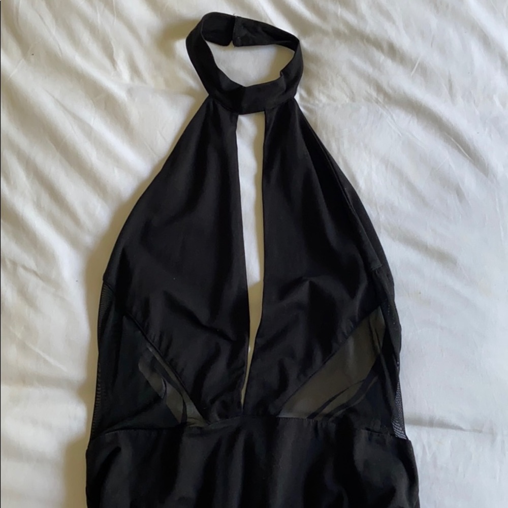 REVOLVE - by the way. Black Cutout Bodysuit